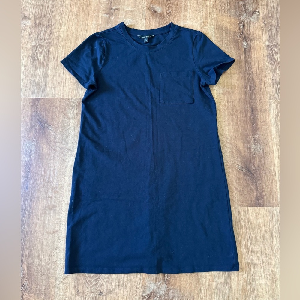 Banana Republic Dark Blue Mini    T-Shirt Dress Medium